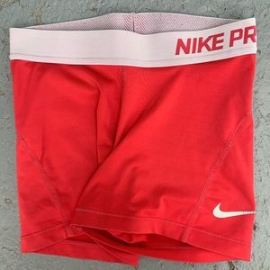 Rose/Pink Nike Pro running spandex